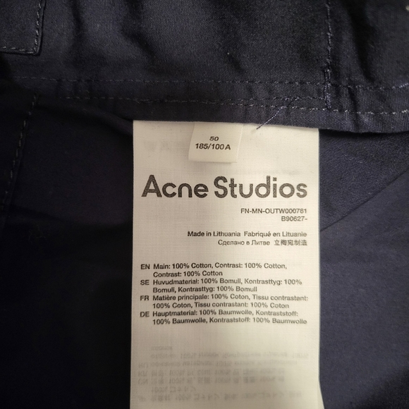 ACNE STUDIOS Water-Repellent Cotton Jacket - Picture 8 of 8